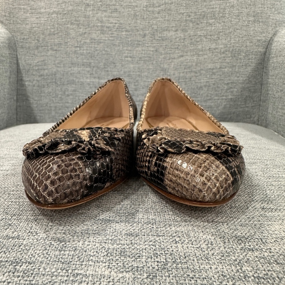 Loeffler Randall Python Flat in Black & Gray NWT - image 3